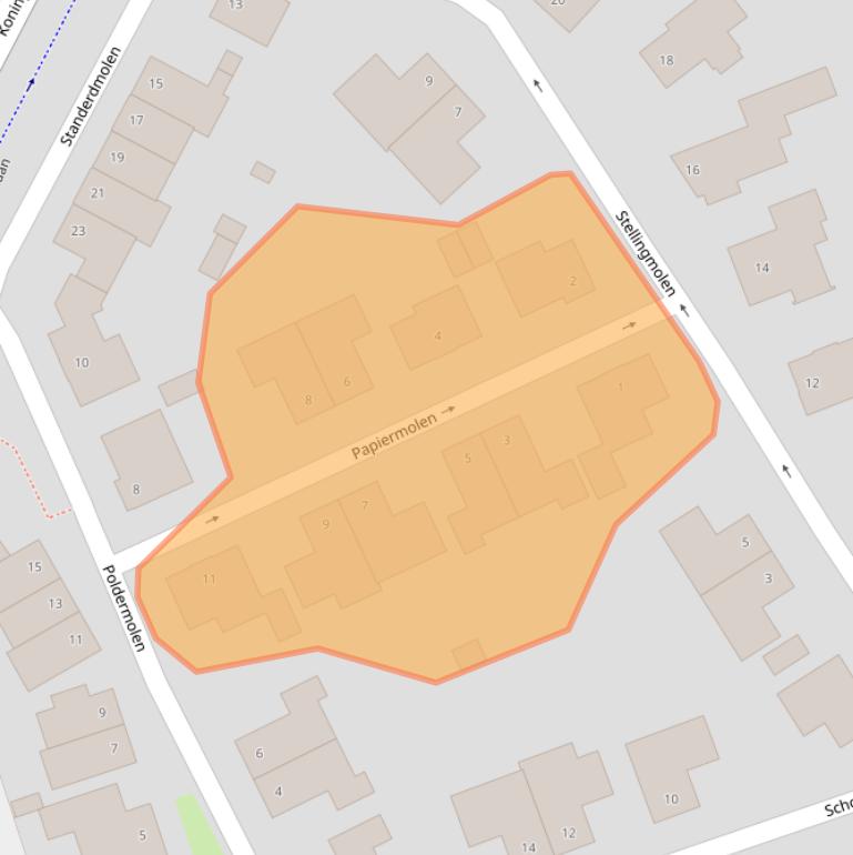 Kaart van postcodegebied 5057AC.