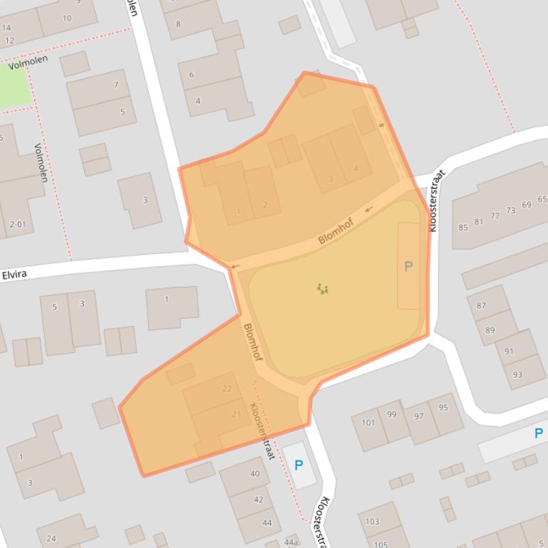 Kaart van postcodegebied 5057BJ.