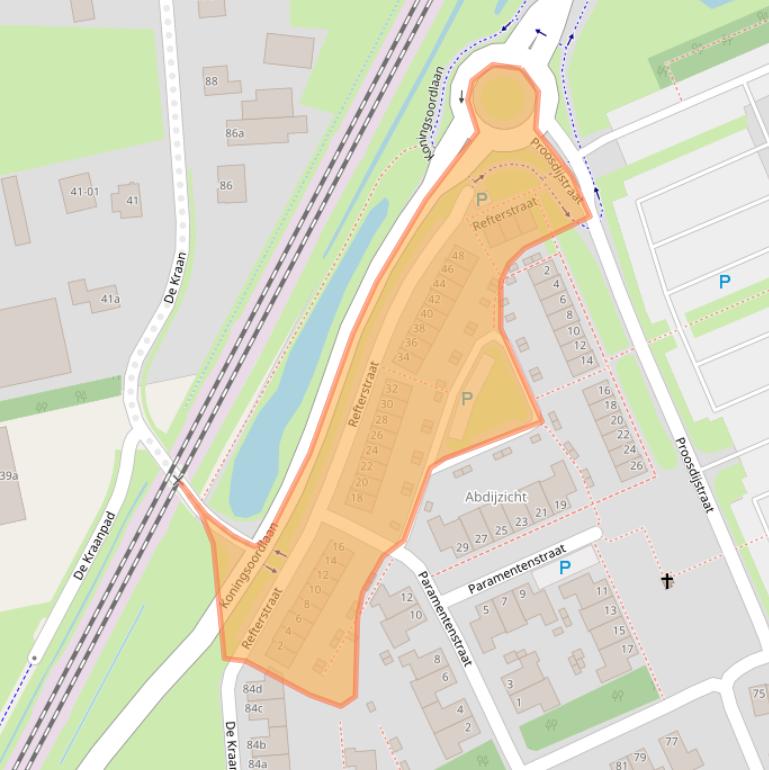 Kaart van postcodegebied 5057DE.