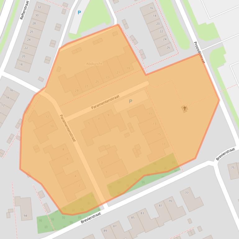 Kaart van postcodegebied 5057EL.