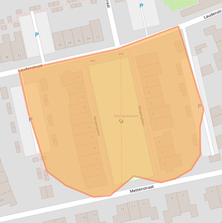 Kaart van postcodegebied 5057EN.