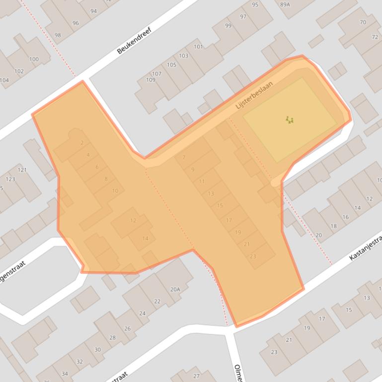 Kaart van postcodegebied 5061AH.