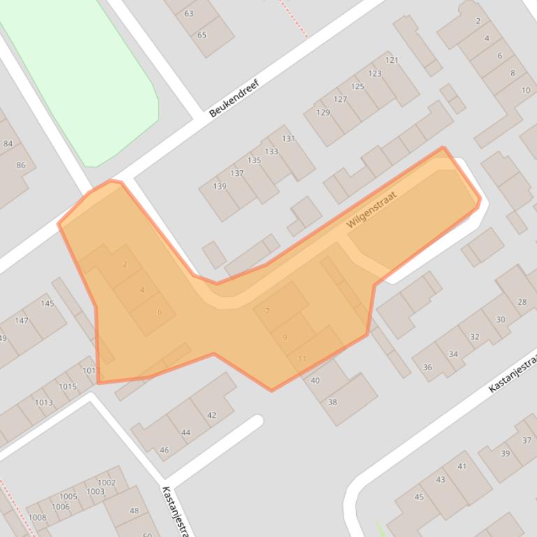 Kaart van postcodegebied 5061AJ.