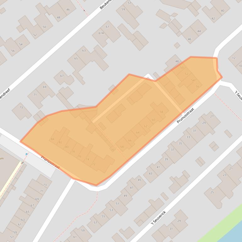 Kaart van postcodegebied 5061AV.