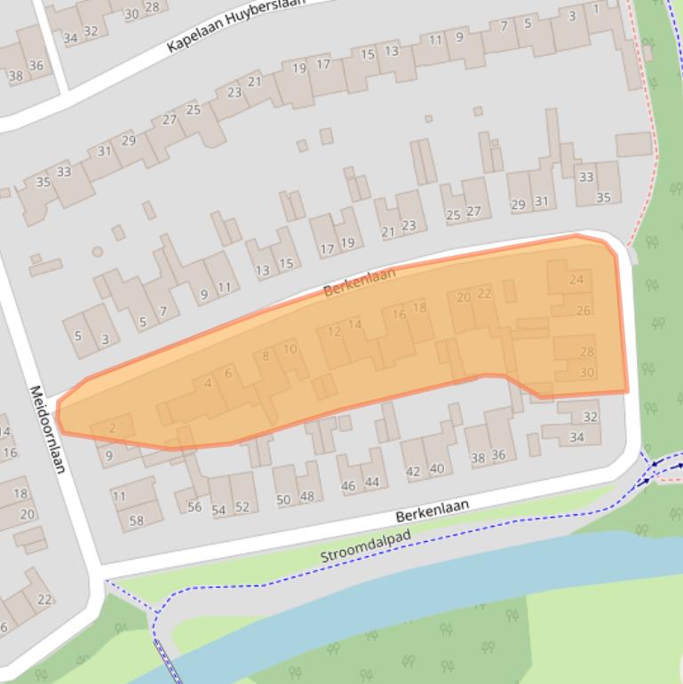 Kaart van postcodegebied 5061AX.