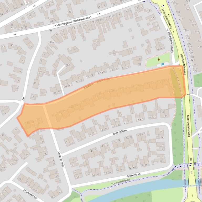 Kaart van postcodegebied 5061BB.