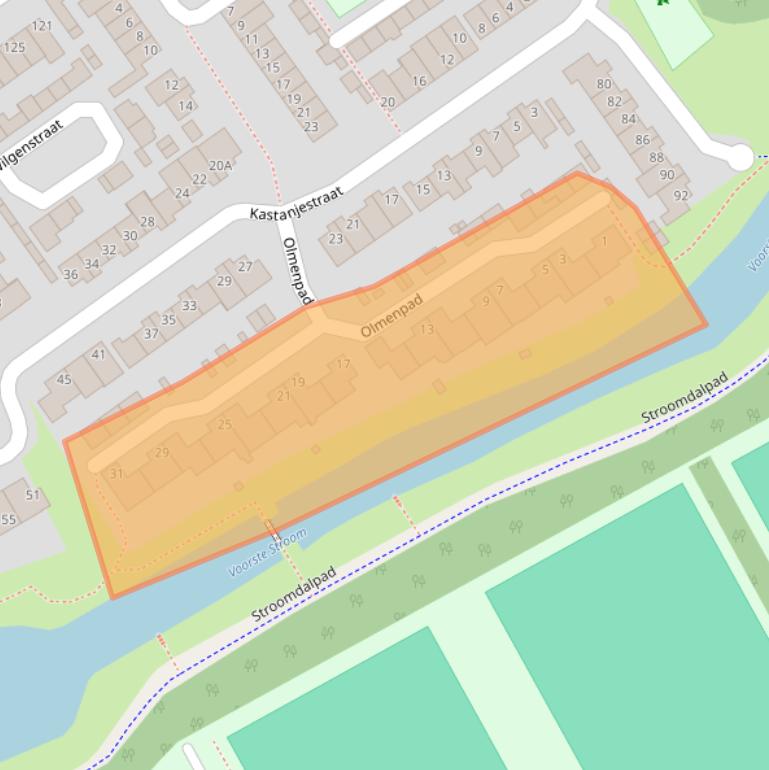 Kaart van postcodegebied 5061BJ.