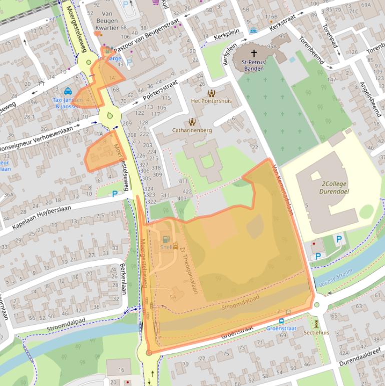 Kaart van postcodegebied 5061BZ.