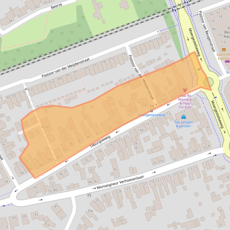 Kaart van postcodegebied 5061CD.