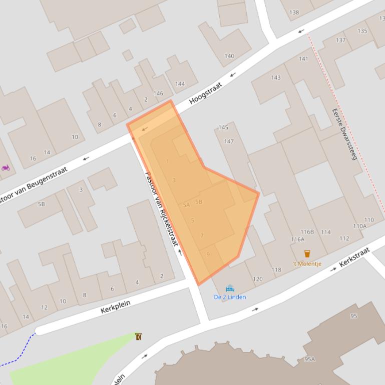 Kaart van postcodegebied 5061CT.