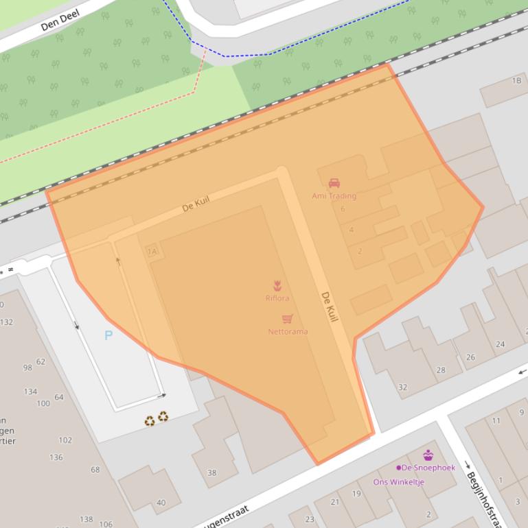 Kaart van postcodegebied 5061DA.