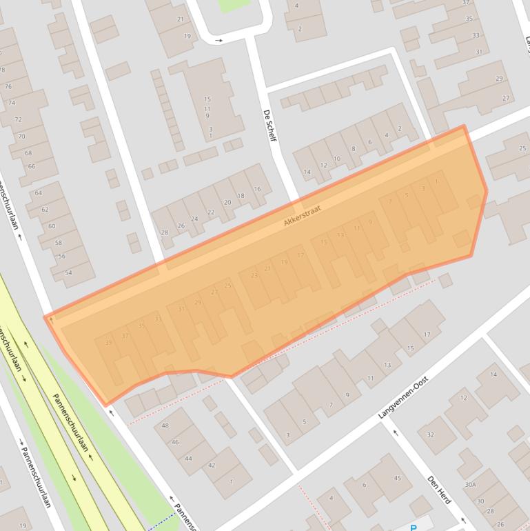 Kaart van postcodegebied 5061DD.