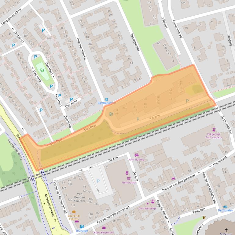 Kaart van postcodegebied 5061DG.