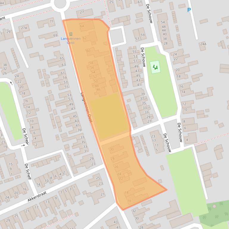 Kaart van postcodegebied 5061DJ.