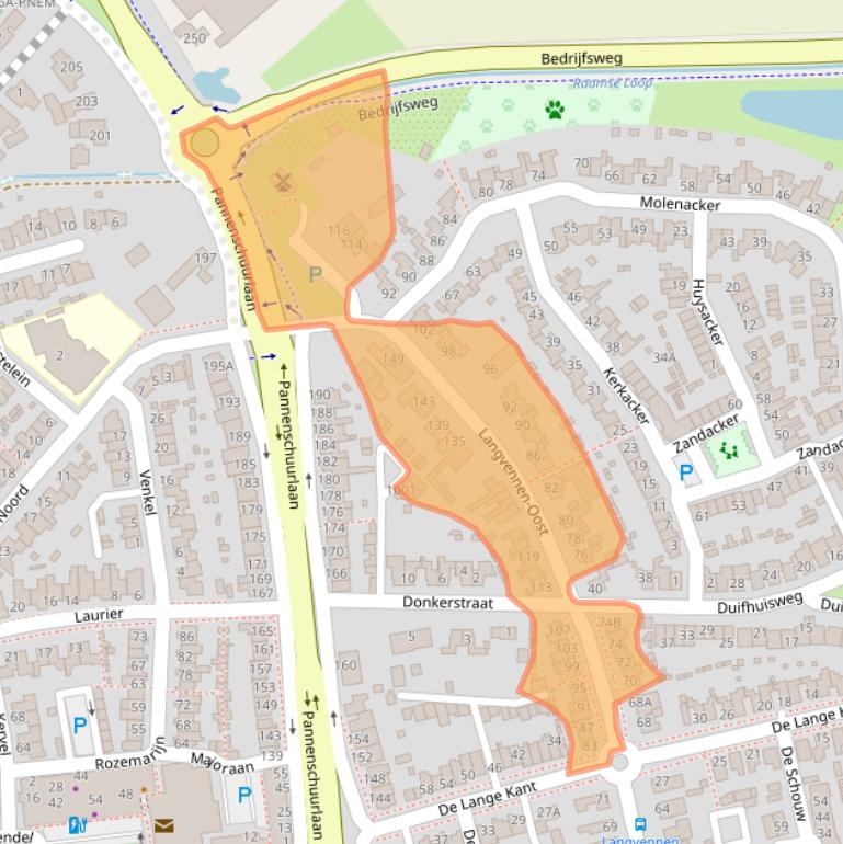 Kaart van postcodegebied 5061DR.