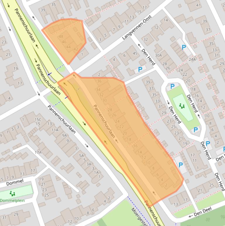 Kaart van postcodegebied 5061DS.