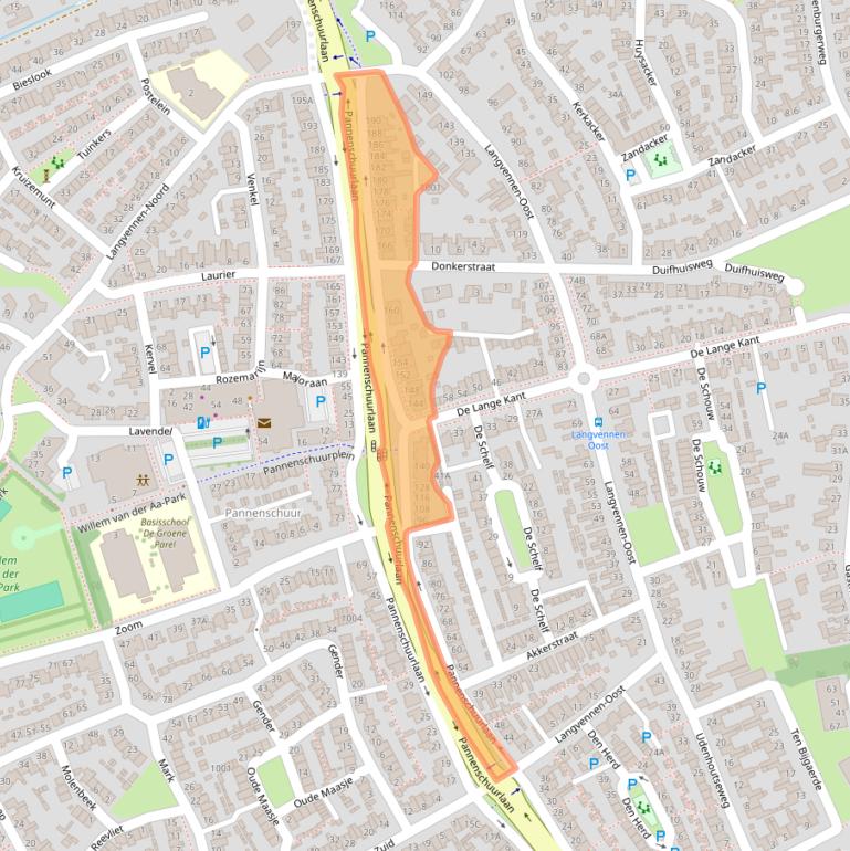 Kaart van postcodegebied 5061DV.