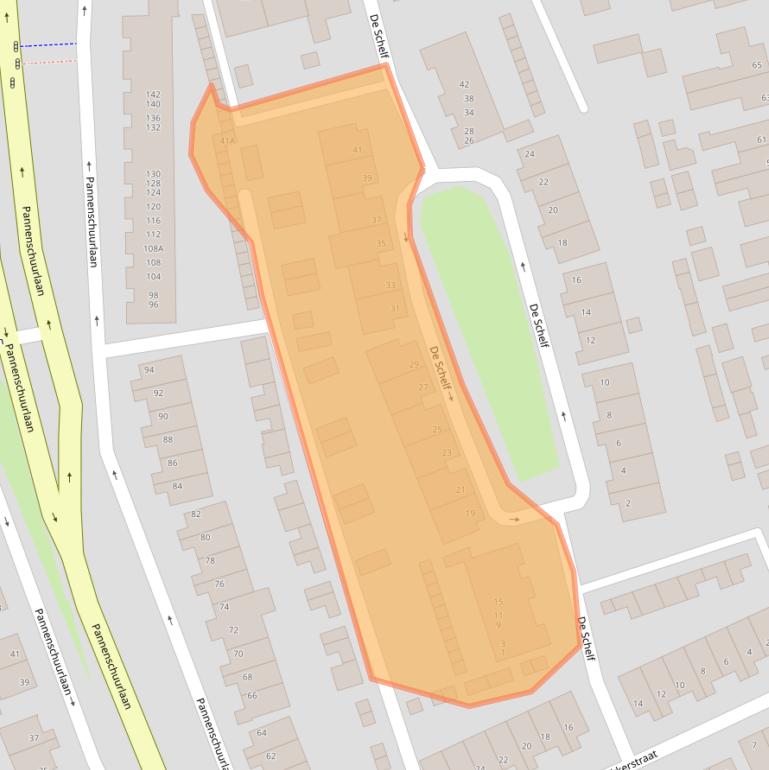Kaart van postcodegebied 5061DX.