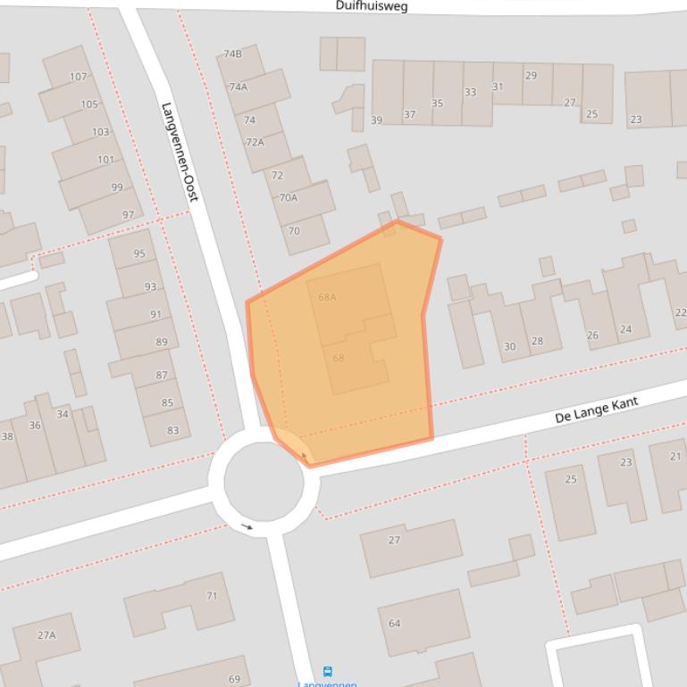 Kaart van postcodegebied 5061DZ.