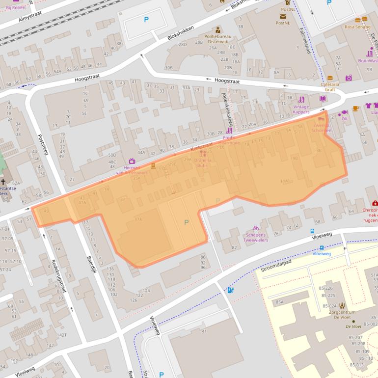 Kaart van postcodegebied 5061EG.