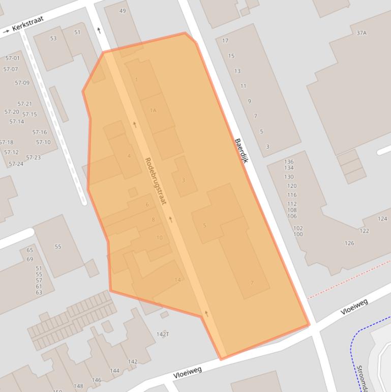 Kaart van postcodegebied 5061EM.