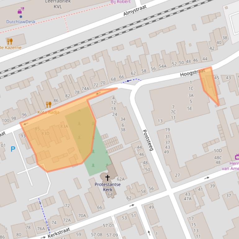 Kaart van postcodegebied 5061ES.