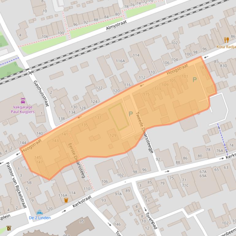 Kaart van postcodegebied 5061ET.