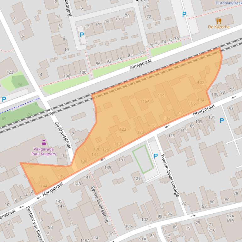 Kaart van postcodegebied 5061EZ.