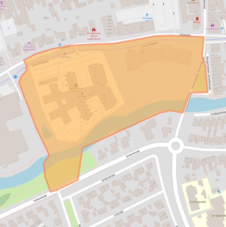 Kaart van postcodegebied 5061GA.