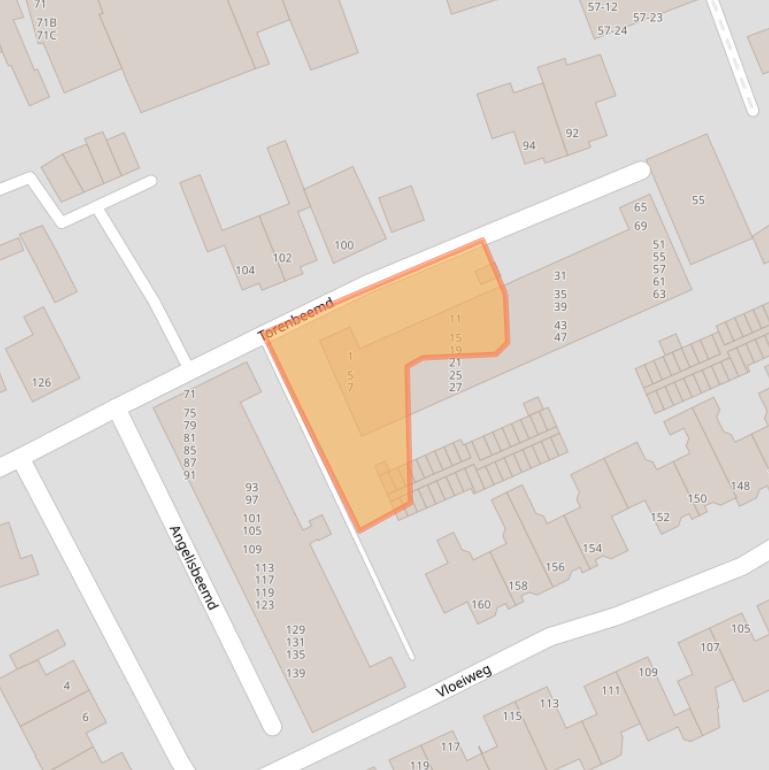 Kaart van postcodegebied 5061GL.