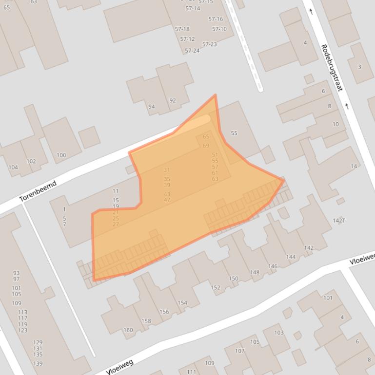 Kaart van postcodegebied 5061GM.