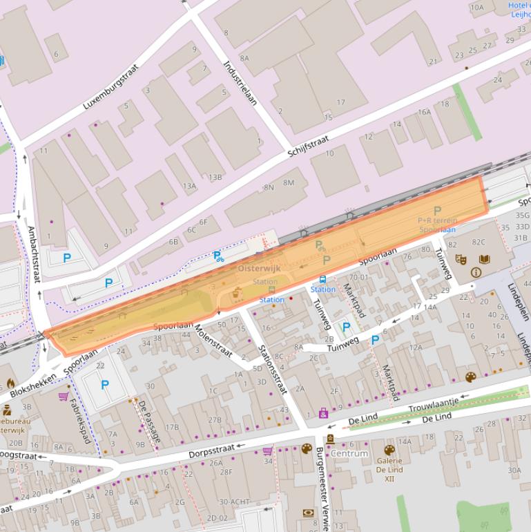 Kaart van postcodegebied 5061HG.