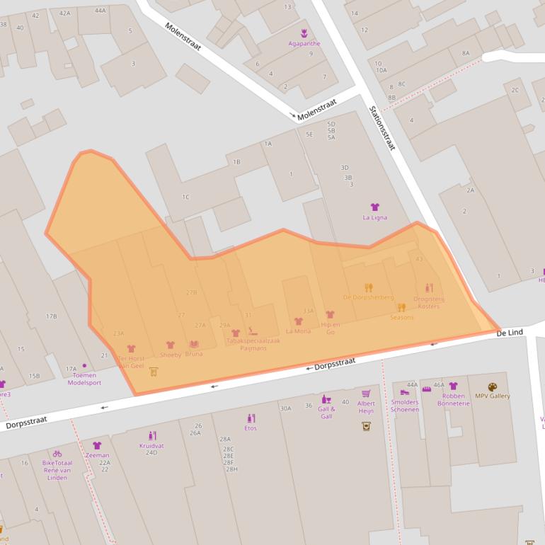 Kaart van postcodegebied 5061HJ.