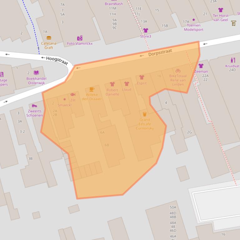 Kaart van postcodegebied 5061HK.