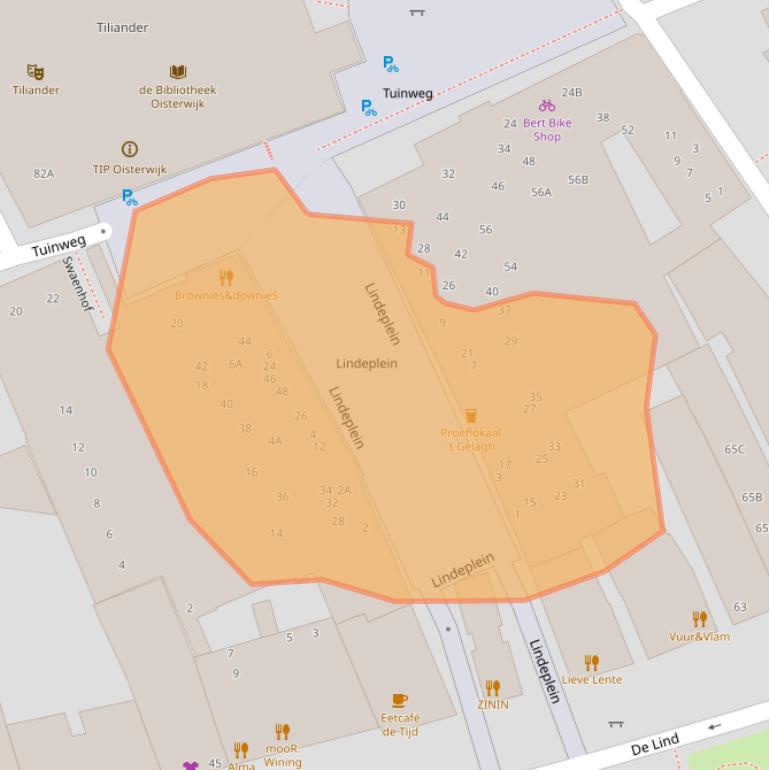 Kaart van postcodegebied 5061HN.