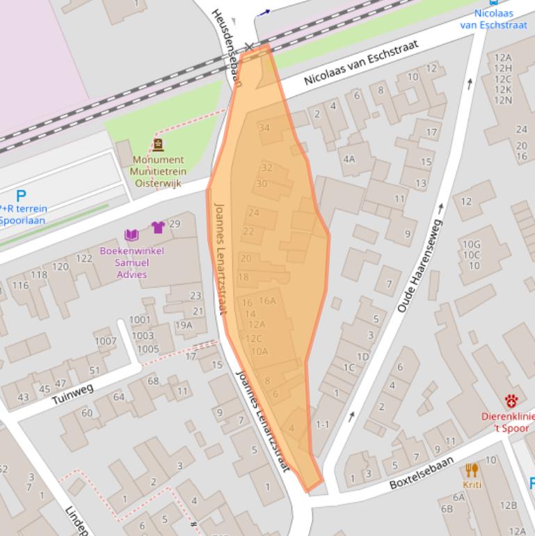 Kaart van postcodegebied 5061HR.