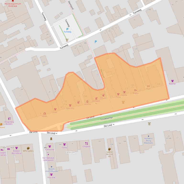 Kaart van postcodegebied 5061HS.