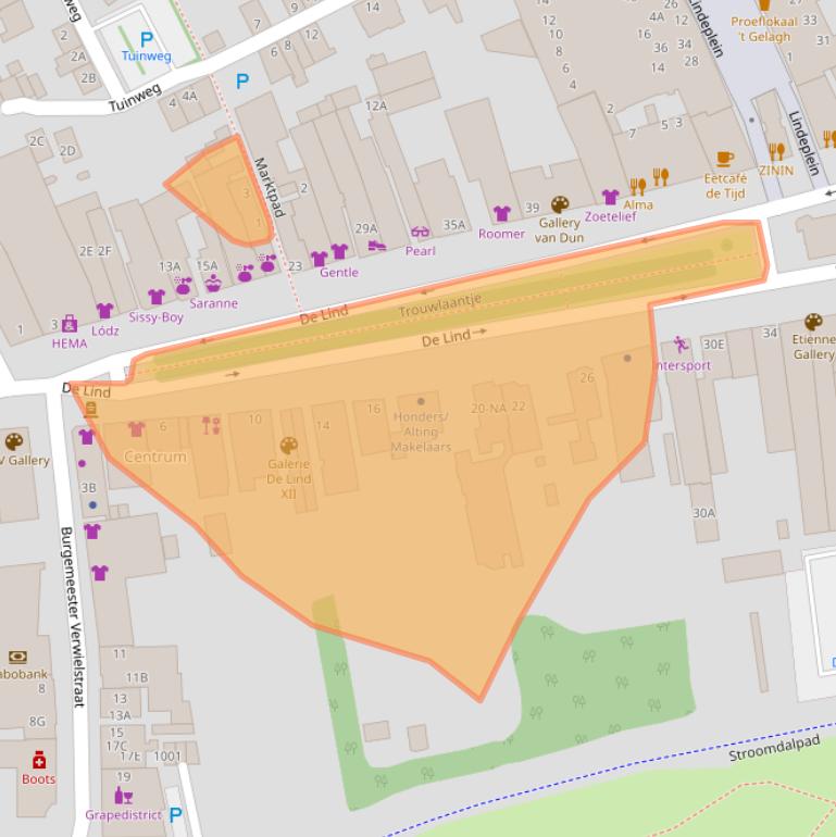 Kaart van postcodegebied 5061HW.