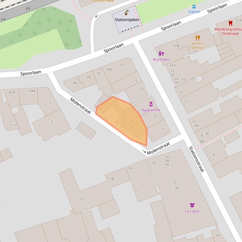 Kaart van postcodegebied 5061HZ.