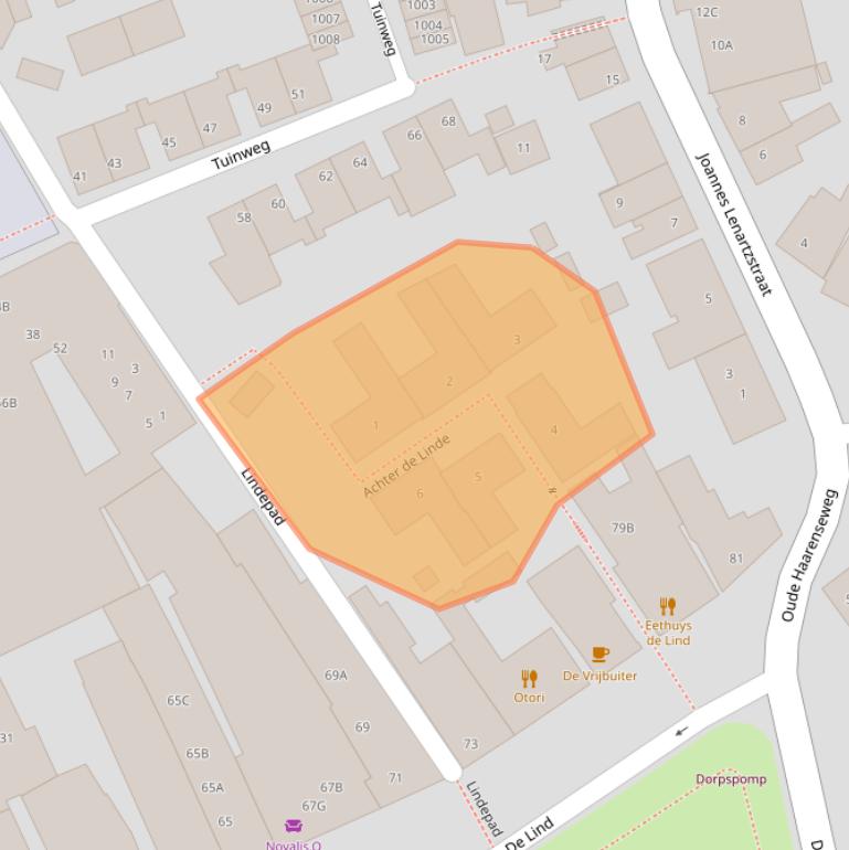 Kaart van postcodegebied 5061JD.