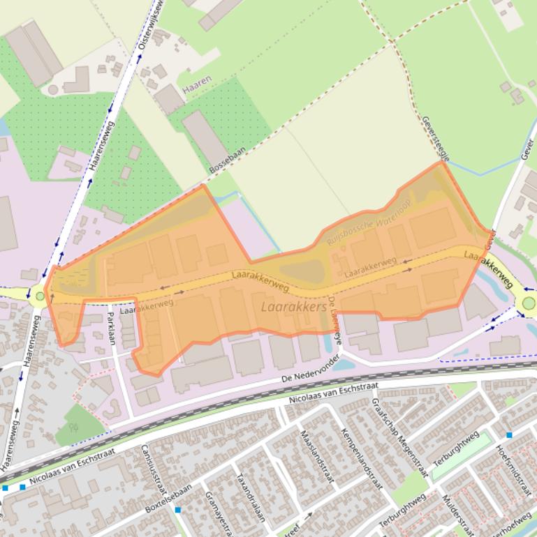 Kaart van postcodegebied 5061JR.