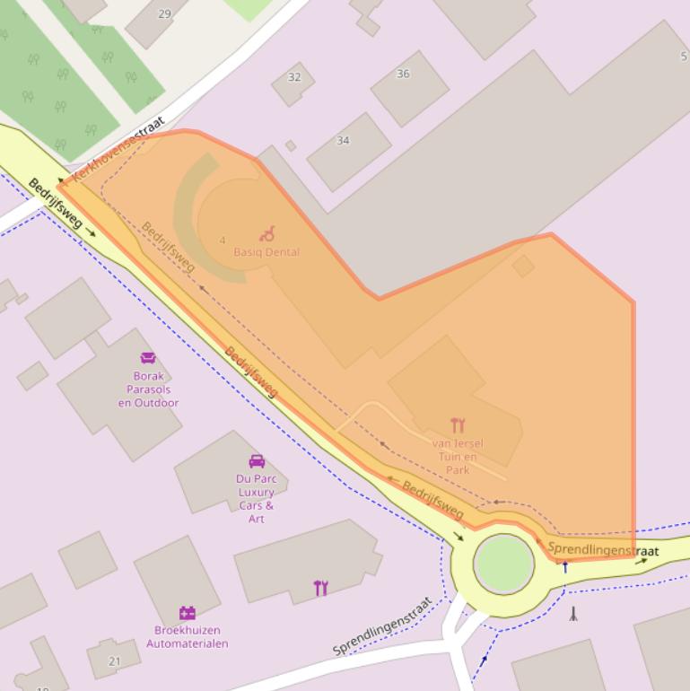 Kaart van postcodegebied 5061JZ.