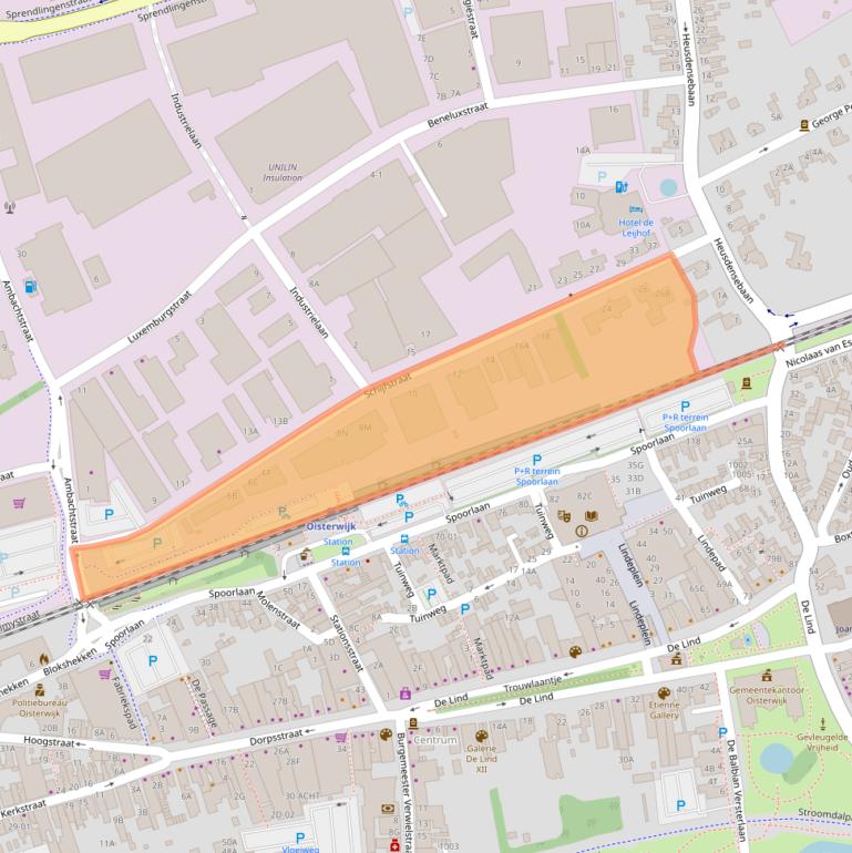 Kaart van postcodegebied 5061KB.