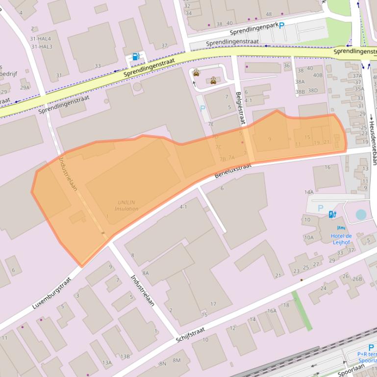 Kaart van postcodegebied 5061KD.