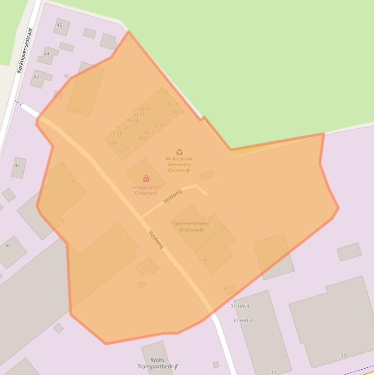 Kaart van postcodegebied 5061KJ.