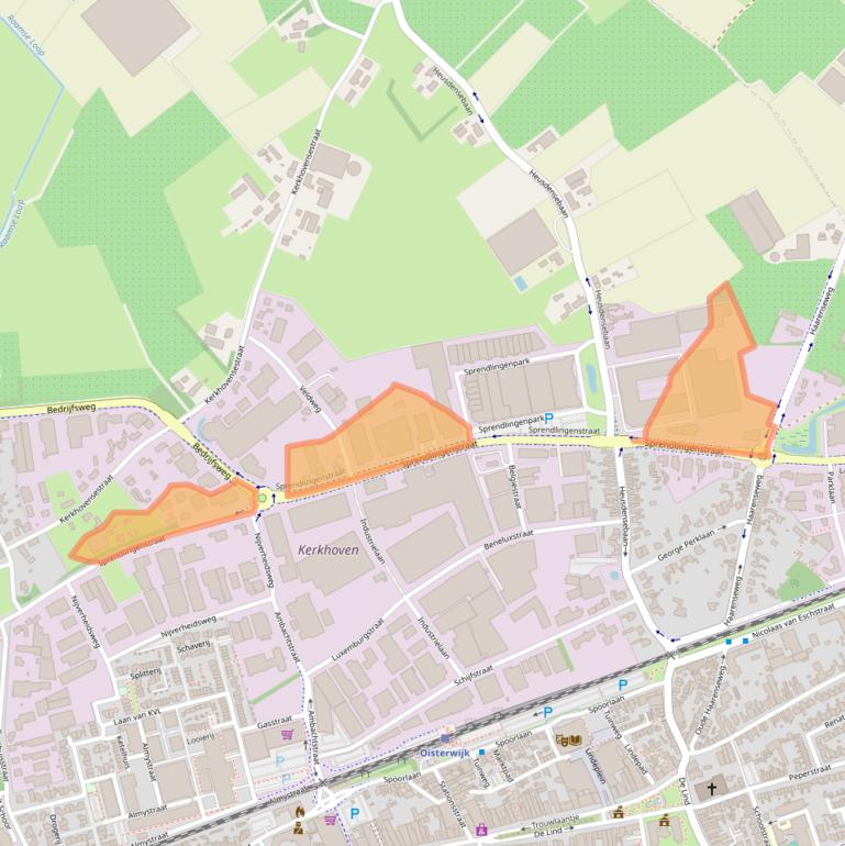 Kaart van postcodegebied 5061KM.