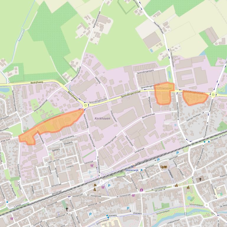 Kaart van postcodegebied 5061KN.