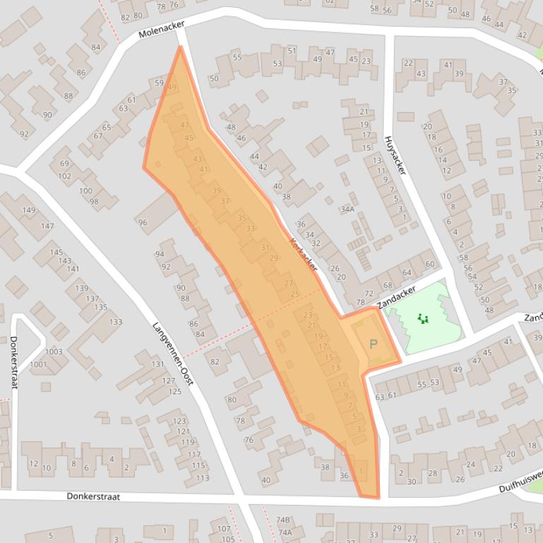 Kaart van postcodegebied 5061KP.