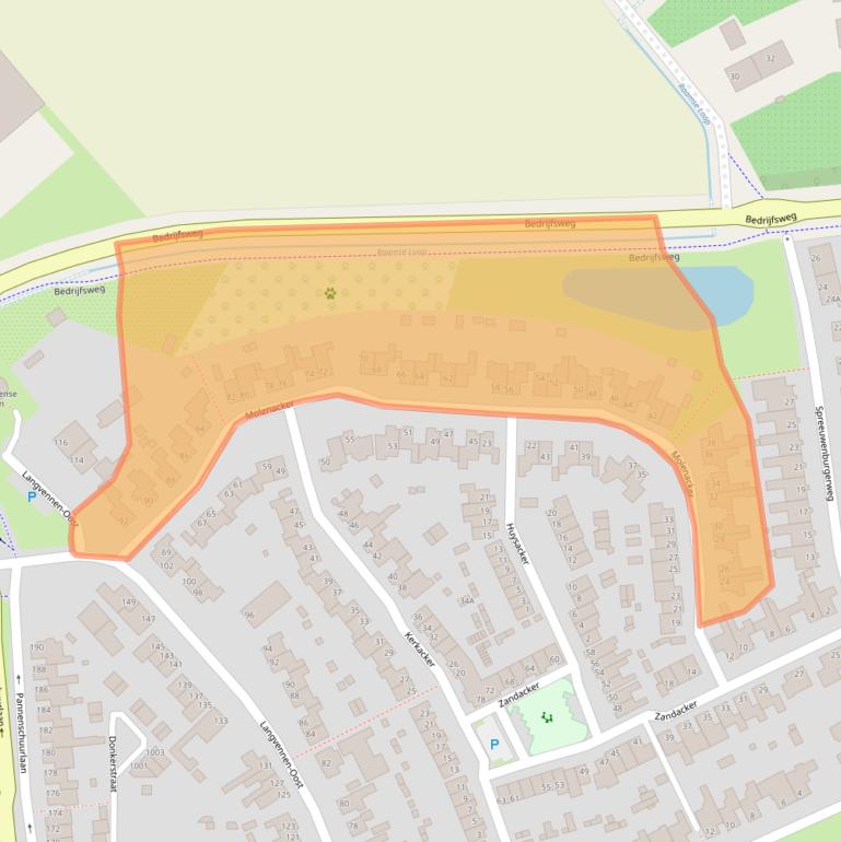 Kaart van postcodegebied 5061KT.