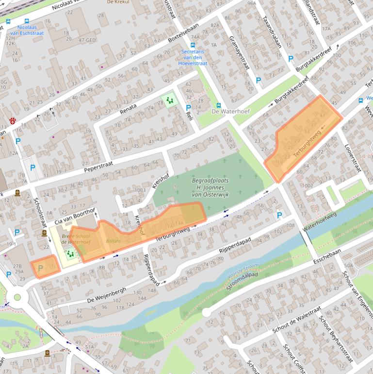 Kaart van postcodegebied 5061LA.